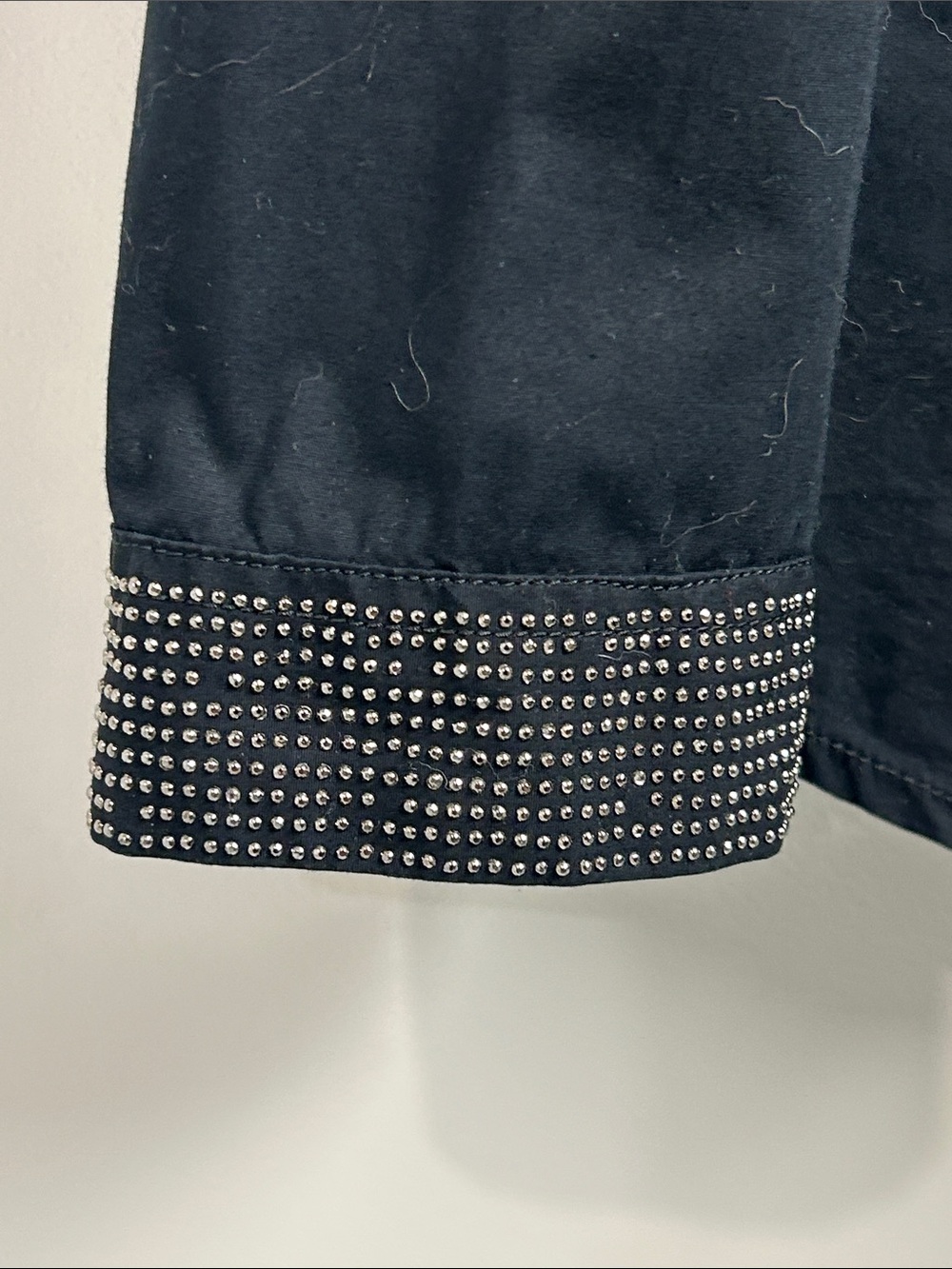 Men's Vintage Diesel Button-Up Shirt with Rhinestone Bib - Picture 4 of 7